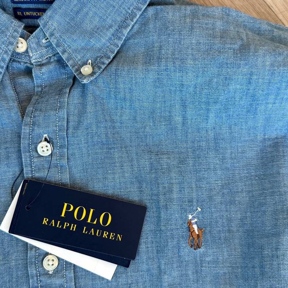 Ralph Lauren Light Blue Casual Shirt - Picture 10 of 10